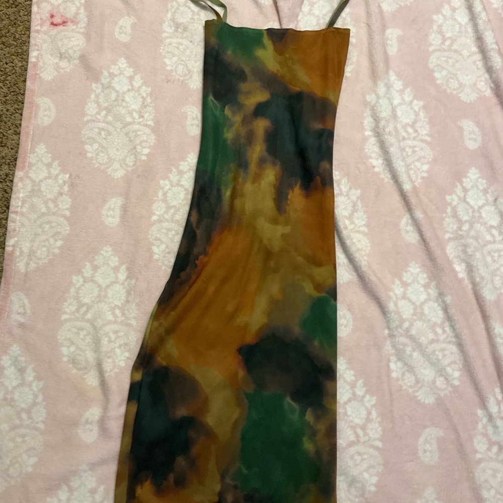 Zara Strapless Multicolor Dress